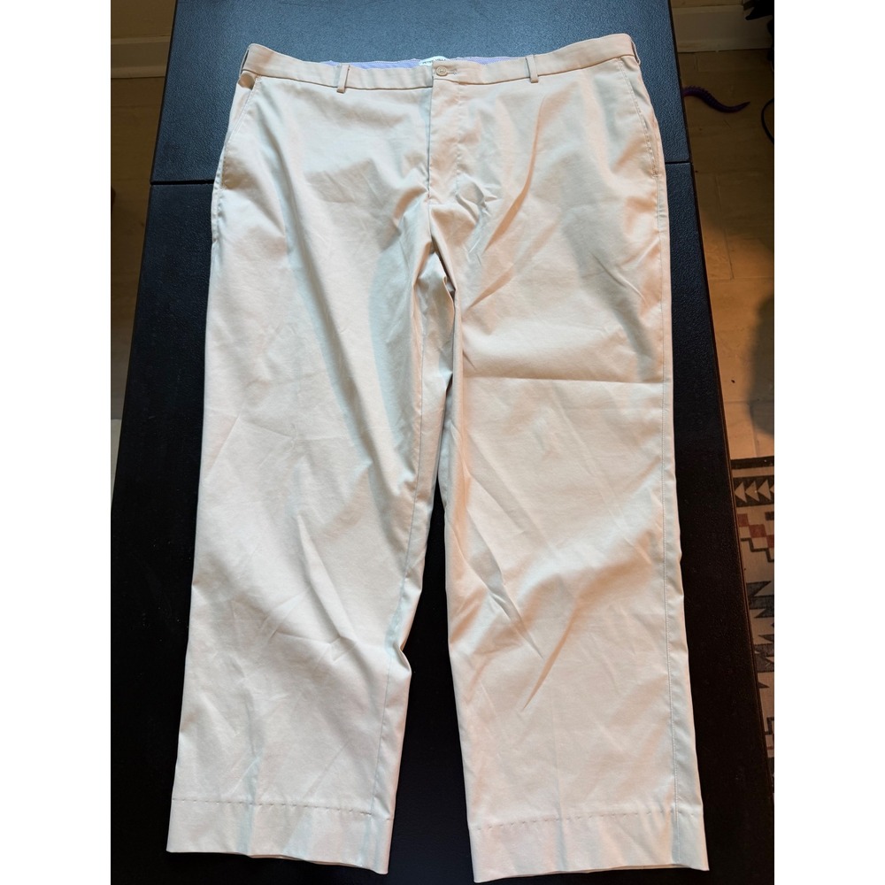 Peter Millar eb66 Performance Pants Mens 44 Khaki Beige Classic Fit Golf Chinos
